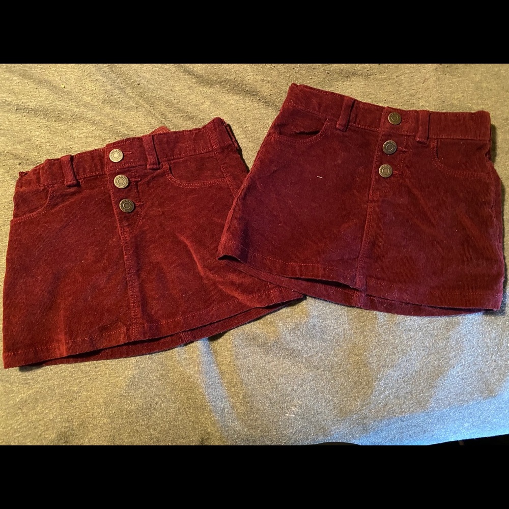 Corduroy skirts for Twins!